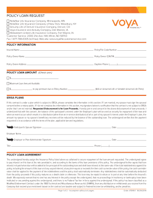 Policy Loan Request Form