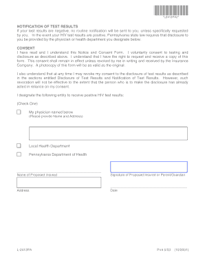 HIV Antibody/Antigen Test Consent Form