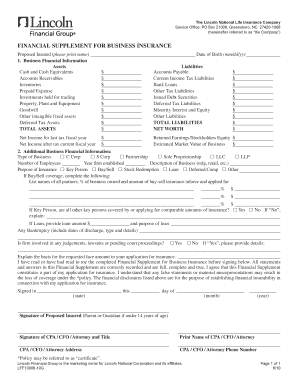 Business Insurance Financial Supplement
