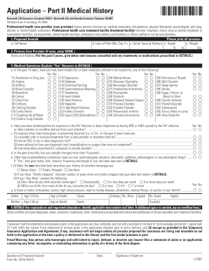 Genworth Life Insurance Medical History Application
