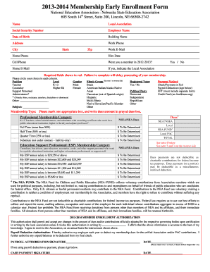 NEA Nebraska Membership Enrollment Form