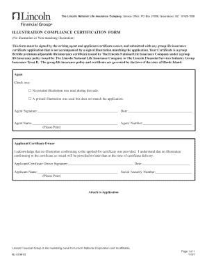Illustration Compliance Certification Form