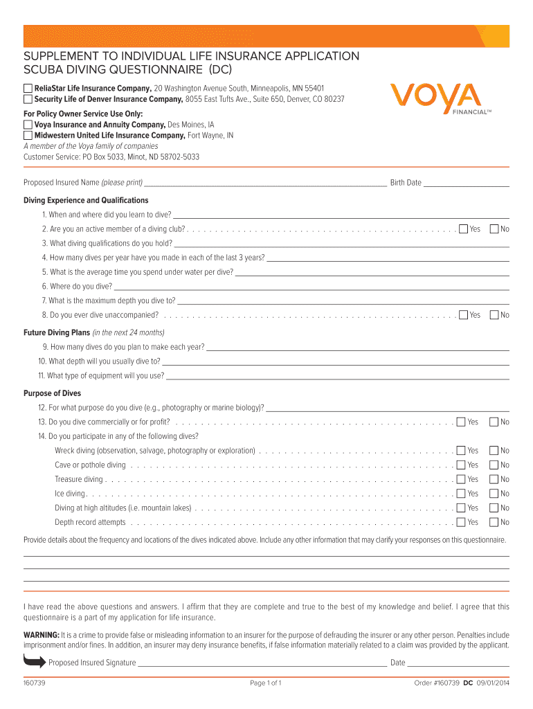 Fillable Online SCUBA DIVING QUESTIONNAIRE (DC) Fax Email Print pdfFiller