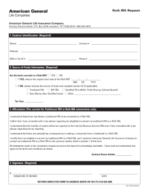 Roth IRA Conversion Request Form