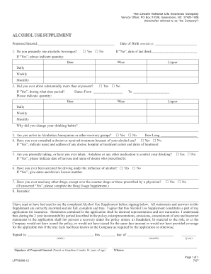 Alcohol Use Supplement
