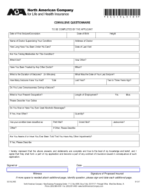 Convulsive Questionnaire