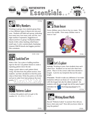 Grade 1 Mathematics Worksheets