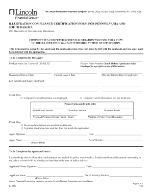 Illustration Compliance Certification Form