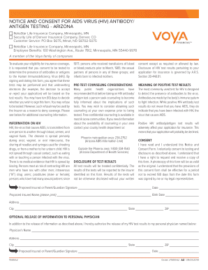 Arizona HIV Testing Consent Form