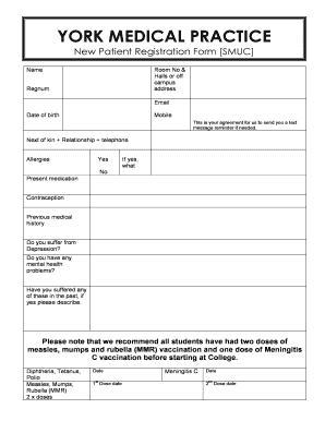 New Patient Registration Form