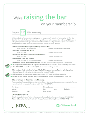 REBA Membership Benefits Form