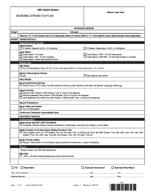 ISCHEMIC STROKETIA PLAN