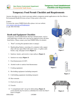 New Mexico Temporary Food Permit Application