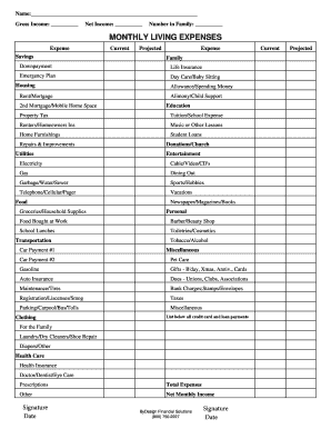 Monthly Budget Planner