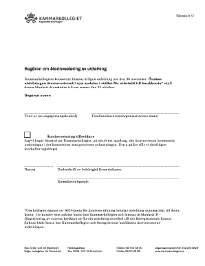 Request for Dividend Reinvestment