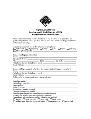ADA Accommodation Request Form