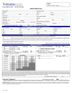 Asthma Referral Form