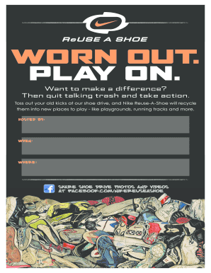 Nike Reuse-A-Shoe Donation Form