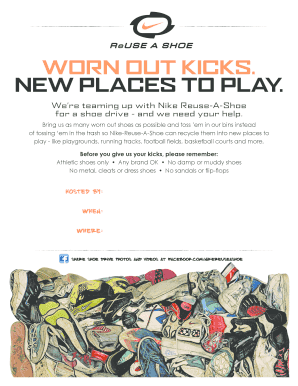 Nike Reuse-A-Shoe Donation Form