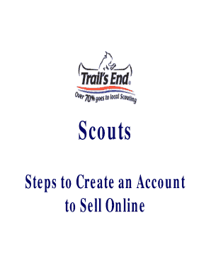 Microsoft PowerPoint - Online Selling - Steps for a Scout Creating an Account