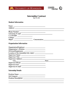 Internship Contract