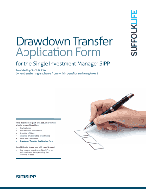 Drawdown Transfer Application Form
