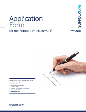 Suffolk Life MasterSIPP Application Form