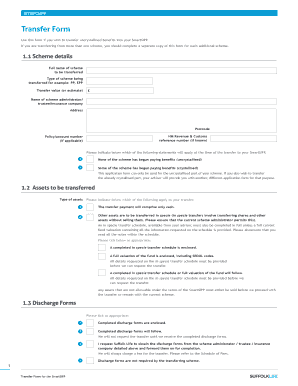 SmartSIPP Transfer Form