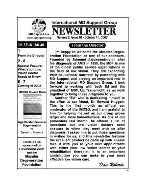 Low Vision Doctor Information Form