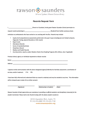 Records Request Form