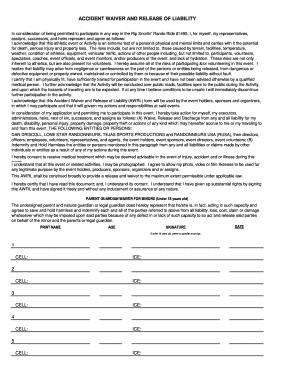 Accident Waiver and Release of Liability
