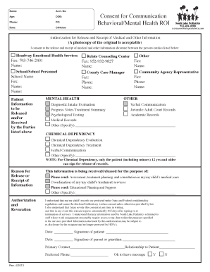 Authorization for Release and Receipt of Medical Information