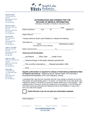 Medical Information Release Form