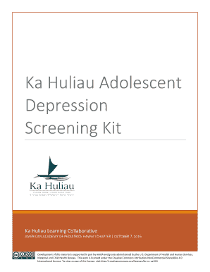 Adolescent Depression Screening Kit