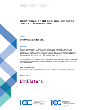 Record of conversation at work example - Arbitration of Oil and Gas Disputes - iccwbo