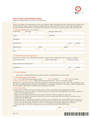 BOC Super Rollover Form