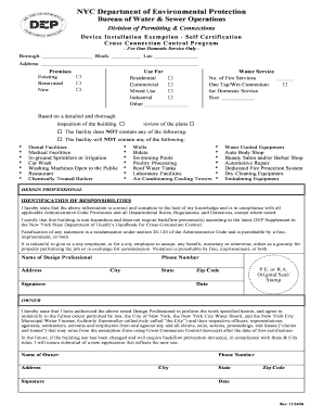 NYC Device Installation Exemption Self Certification