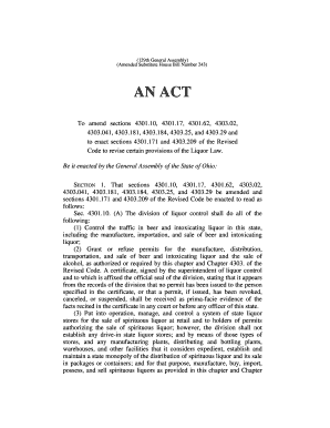 (129th General Assembly) (Amended Substitute House Bill Number 243) AN ACT To amend sections 4301 - archives legislature state oh