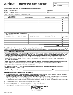 Flexible Spending Account Reimbursement Form