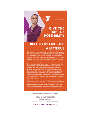 YMCA of East Tennessee Annual Campaign Donation Form