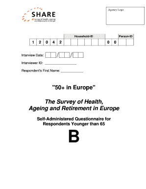 Survey of Health Ageing and Retirement in Europe