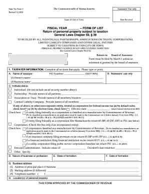 Massachusetts State Tax Form 2