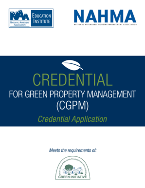 Credential for Green Property Management Application