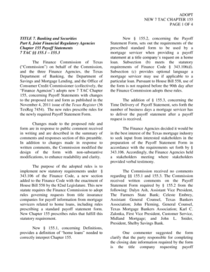 Texas Payoff Statement Form