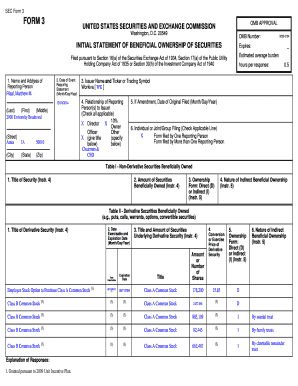 SEC Form 3 Initial Statement of Beneficial Ownership