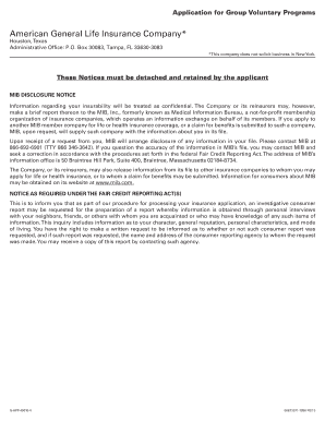 Group Voluntary Insurance Application