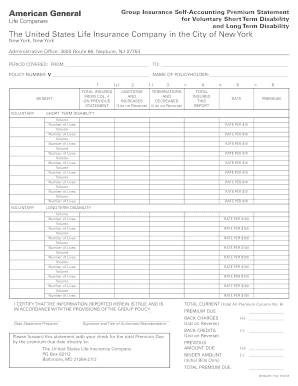 Group Insurance Premium Statement