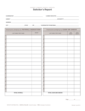 Midwest Combined Federal Campaign Form