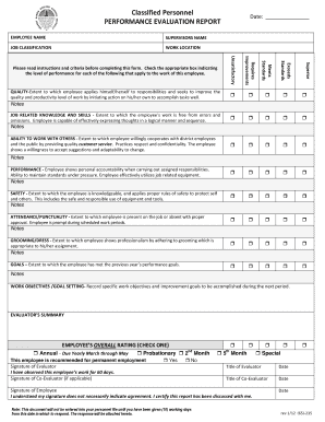 Performance Evaluation Report