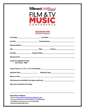 Conference Registration Form